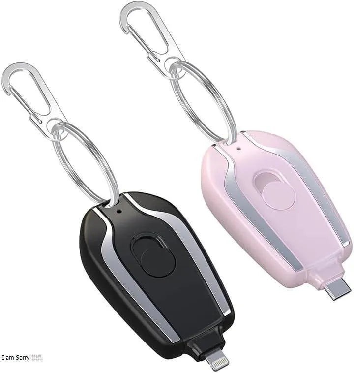 1500 MAH Mini Portable Keychain Phone Charger Emergency Power Banks