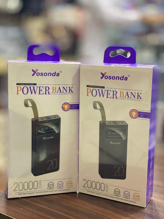 Fast Charging Power Bank - Charge 3 Devices Simultaneously | 20000 mAh | 1 Pack