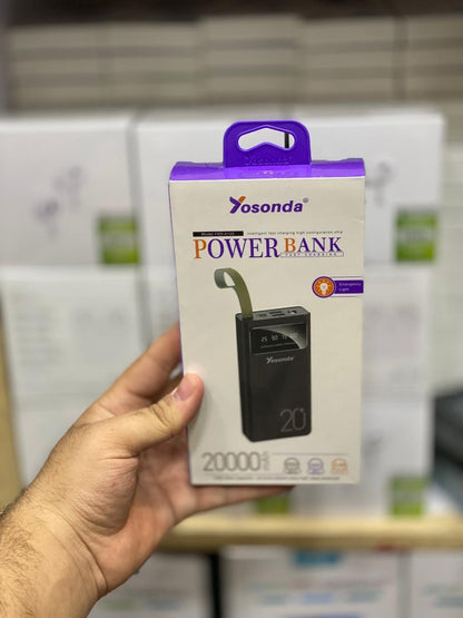 Fast Charging Power Bank - Charge 3 Devices Simultaneously | 20000 mAh | 1 Pack