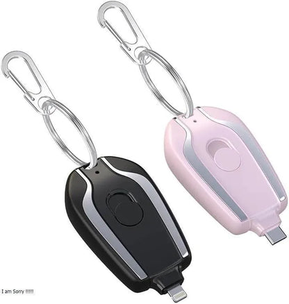 1500 MAH Mini Portable Keychain Phone Charger Emergency Power Banks